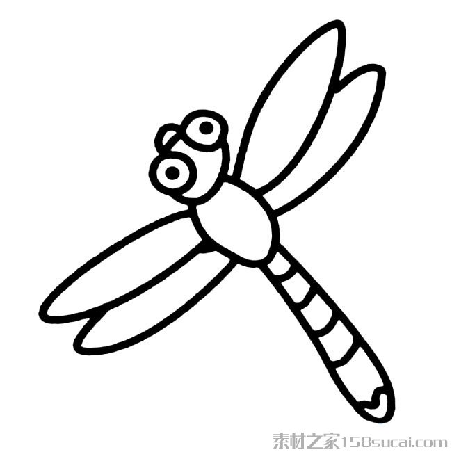 推薦幾款蜻蜓的簡筆畫