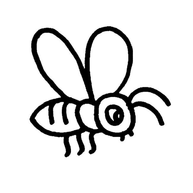 非常簡(jiǎn)單的蜜蜂簡(jiǎn)筆畫(huà) 非常簡(jiǎn)單的蜜蜂簡(jiǎn)筆畫(huà)