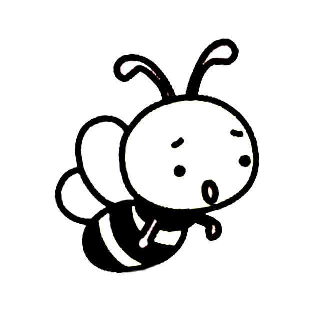 超簡(jiǎn)單蜜蜂兒童簡(jiǎn)筆畫 超簡(jiǎn)單蜜蜂兒童簡(jiǎn)筆畫
