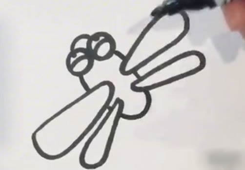 幼兒簡筆畫蜻蜓的畫法