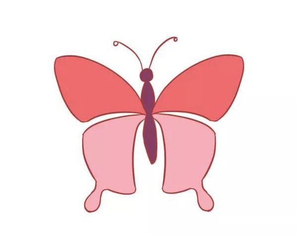 三款漂亮的蝴蝶簡(jiǎn)筆畫(huà)