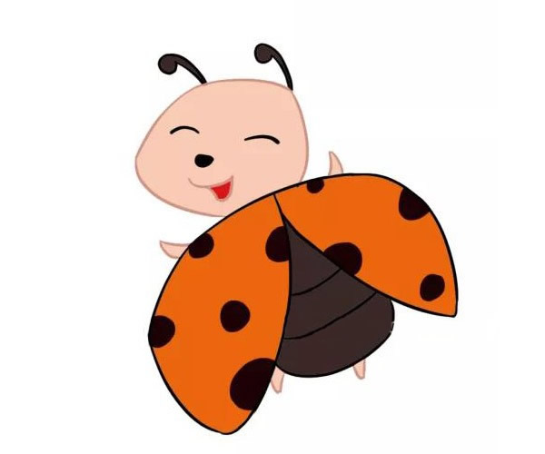 三款可愛的七星瓢蟲簡筆畫