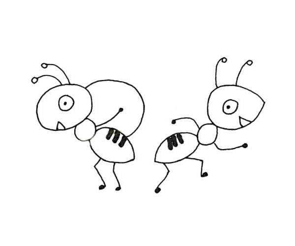 分享一組螞蟻簡(jiǎn)筆畫 分享一組螞蟻簡(jiǎn)筆畫