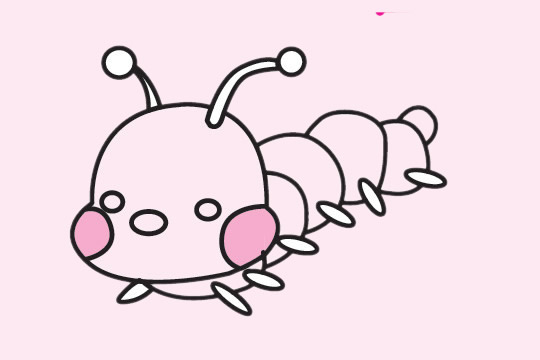 一組毛毛蟲簡筆畫圖片大全