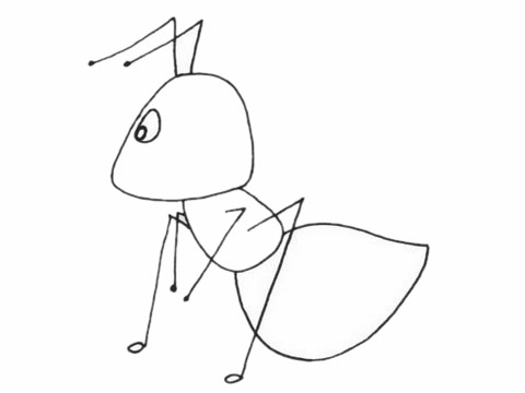 一組螞蟻簡(jiǎn)筆畫(huà)圖片大全