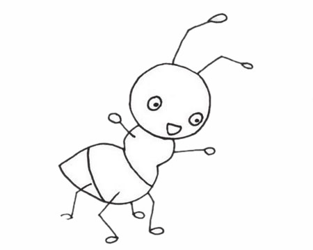 一組螞蟻簡(jiǎn)筆畫(huà)圖片大全