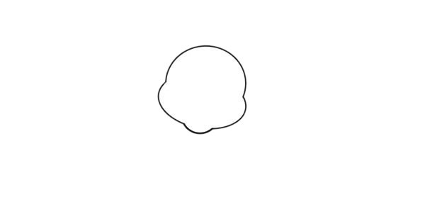 揮手的卡通螞蟻簡(jiǎn)筆畫(huà)