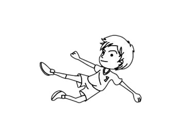 足球運動員簡筆畫步驟