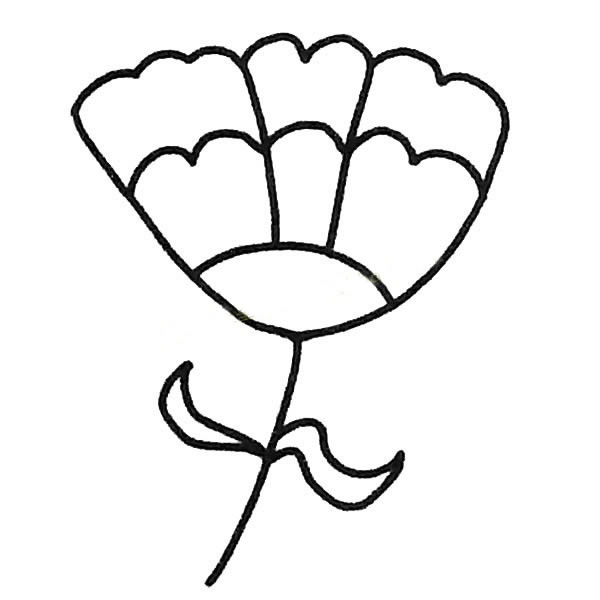 三款關(guān)于康乃馨的簡筆畫大全