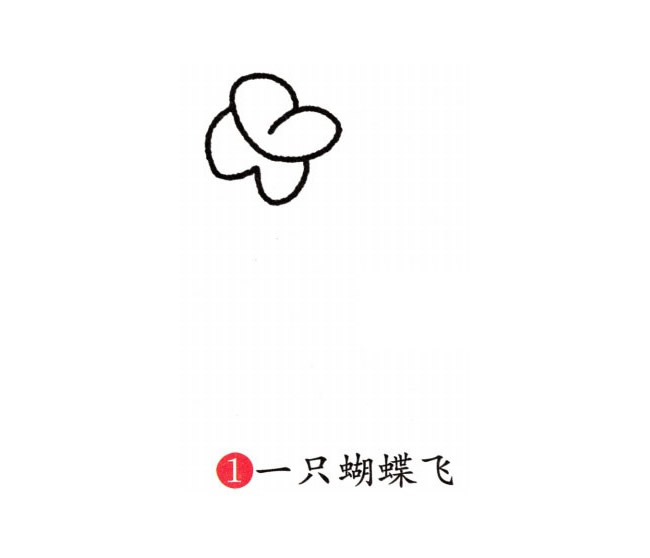 涂色的蝴蝶蘭簡筆畫教程