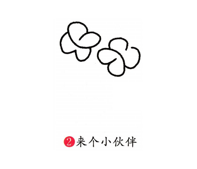 涂色的蝴蝶蘭簡筆畫教程
