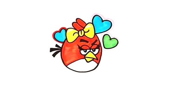 憤怒的小鳥簡筆畫教程