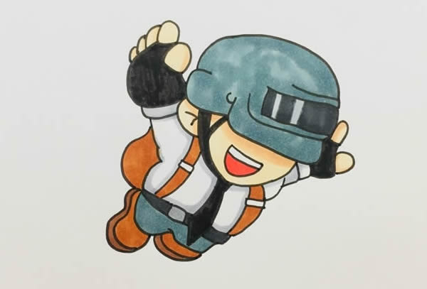 絕地求生吃雞人物簡筆畫