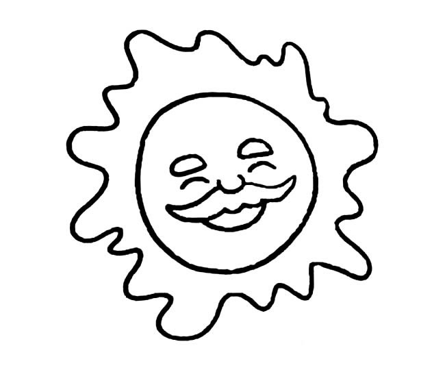 太陽公公簡筆畫