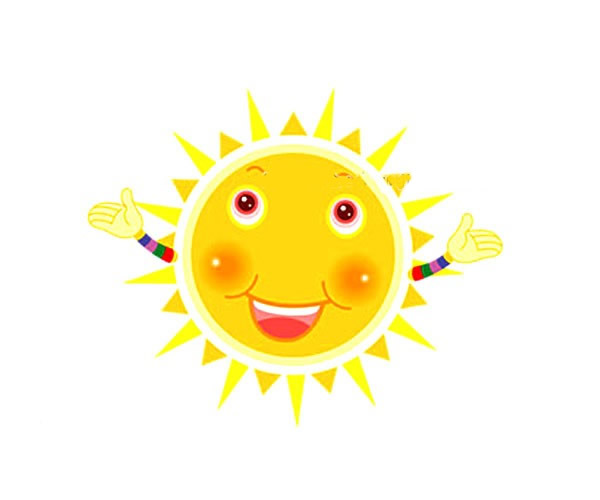 8款可愛的卡通太陽簡筆畫
