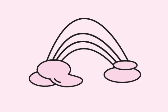 幾幅超簡(jiǎn)單的彩虹兒童畫(huà)