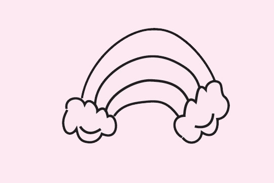 幾幅超簡(jiǎn)單的彩虹兒童畫(huà)