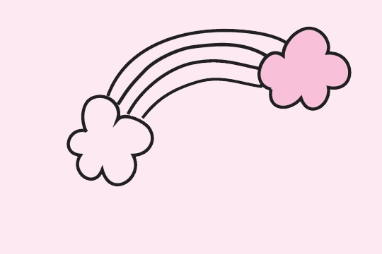 幾幅超簡(jiǎn)單的彩虹兒童畫(huà)