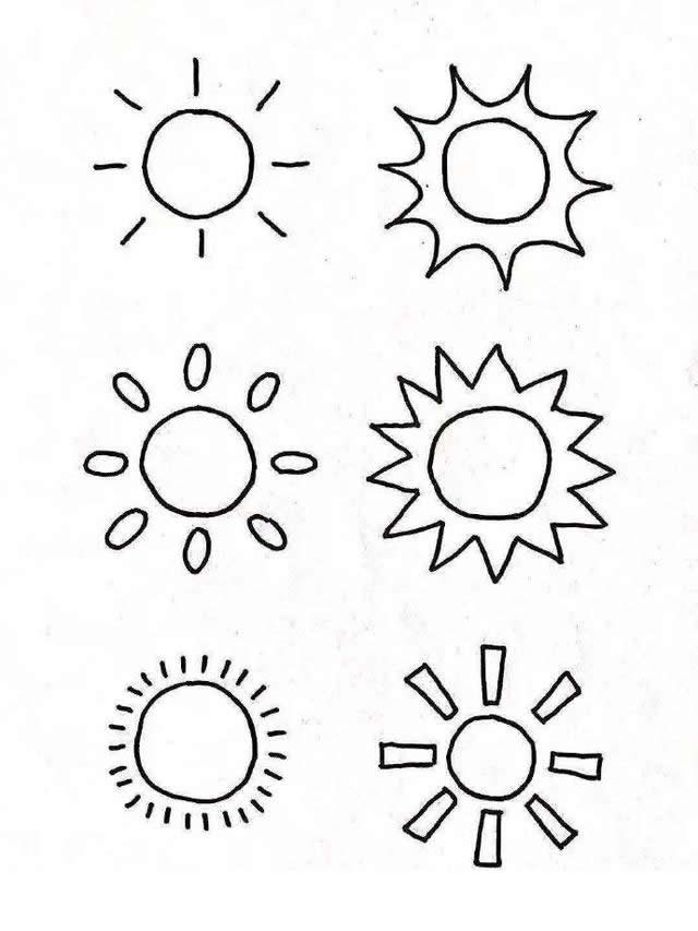 分享一組天氣預(yù)報(bào)簡(jiǎn)筆畫(huà)