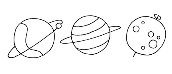 關于星球的簡筆畫