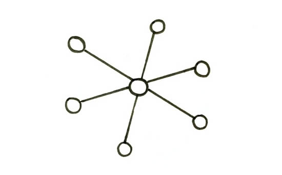 幾筆就會(huì)的雪花簡(jiǎn)筆畫(huà)