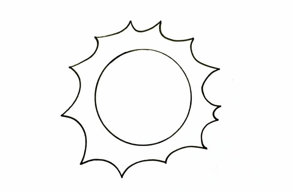 太陽公公簡筆畫畫法