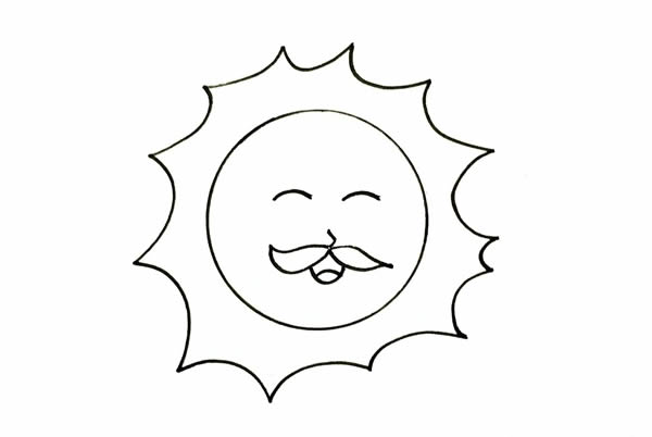 太陽公公簡筆畫畫法