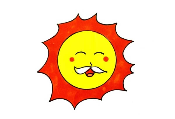 太陽公公簡筆畫畫法
