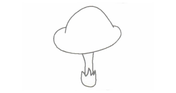 漂亮的蘑菇兒童簡(jiǎn)筆畫(huà)