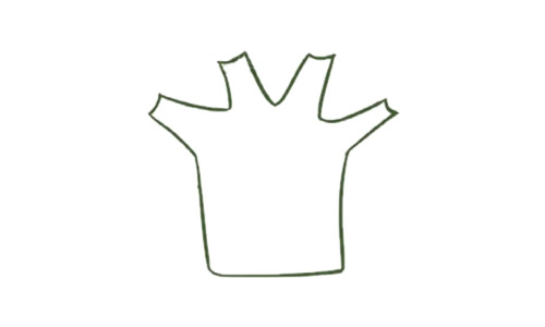 帶顏色的卡通西蘭花簡(jiǎn)筆畫(huà)