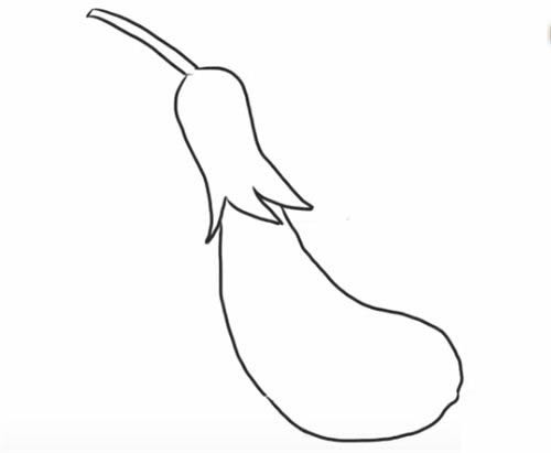 茄子簡(jiǎn)筆畫步驟教程