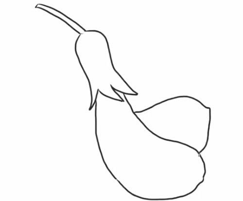 茄子簡(jiǎn)筆畫步驟教程