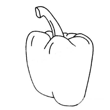 青椒簡(jiǎn)筆畫的畫法