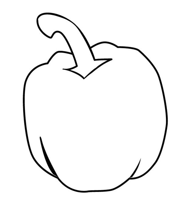 圓形辣椒簡(jiǎn)筆畫